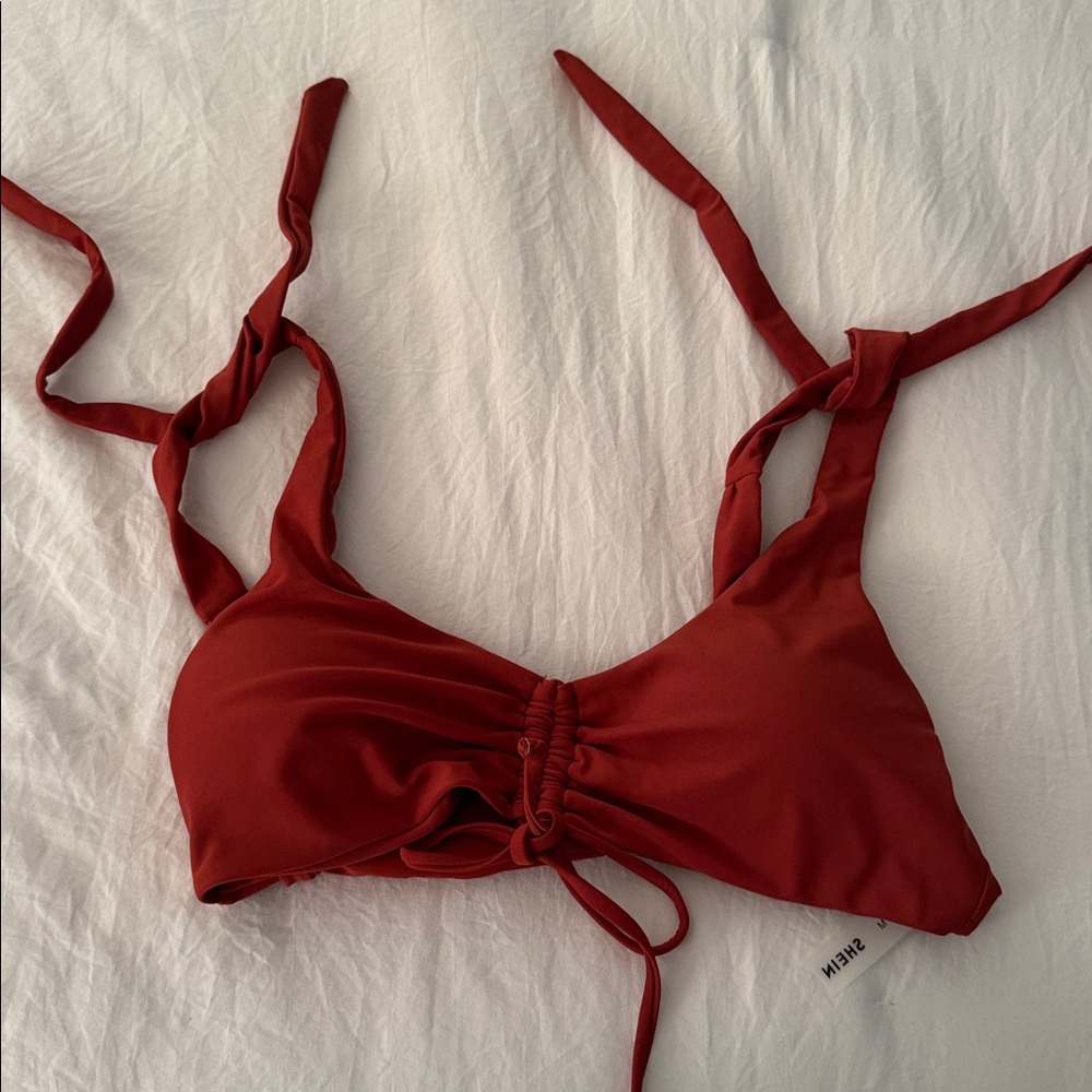 SHEIN Rust Bikini Top